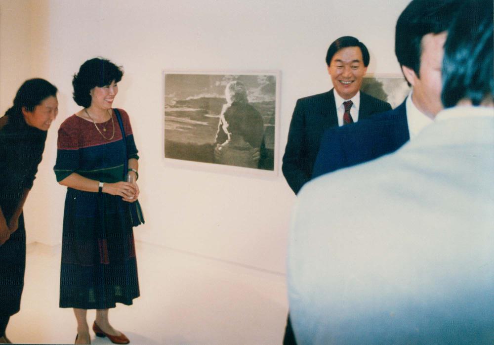 1987년 원화랑 《김명희 드로잉전》 인화사진