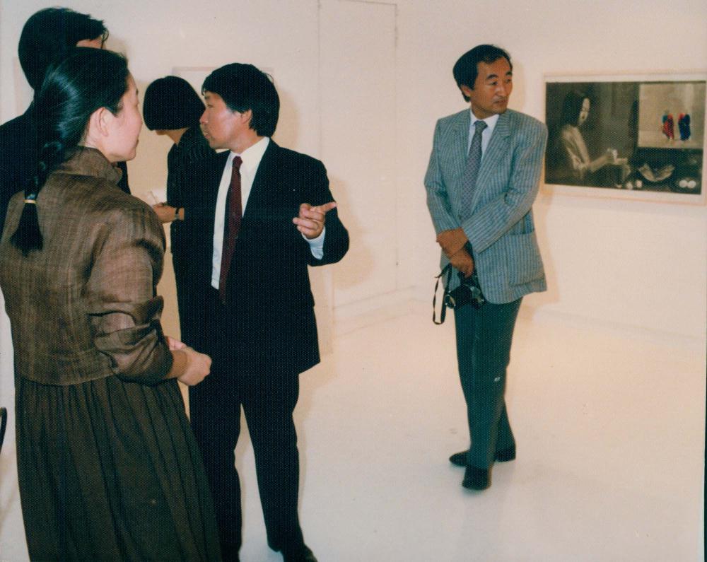 1987년 원화랑 《김명희 드로잉전》 인화사진