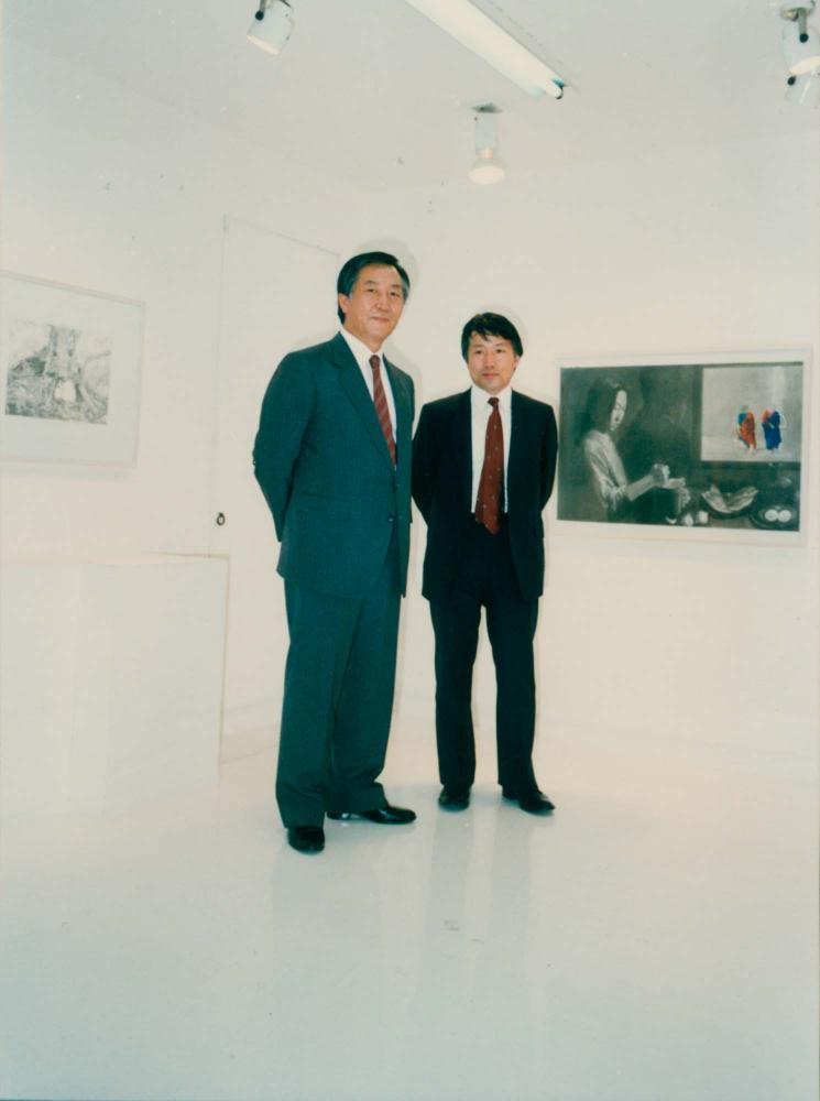 1987년 원화랑 《김명희 드로잉전》 인화사진