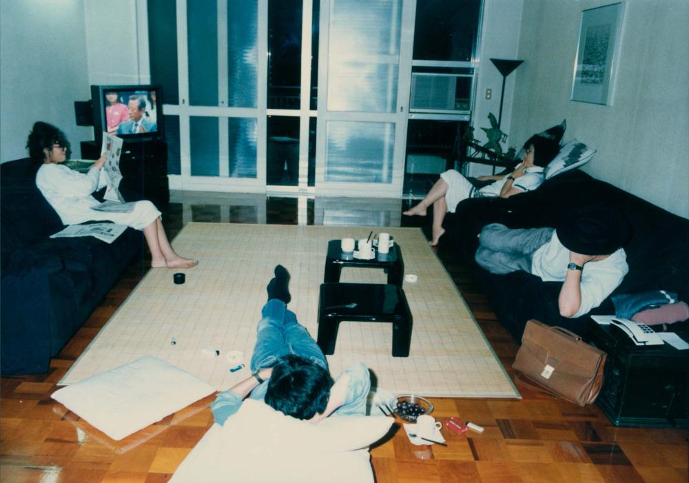 1987년 원화랑 《김명희 드로잉전》 인화사진