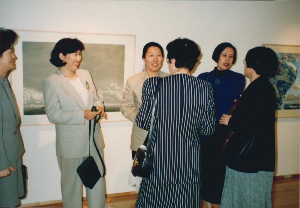 1997년 원화랑 전시 오프닝 인화사진