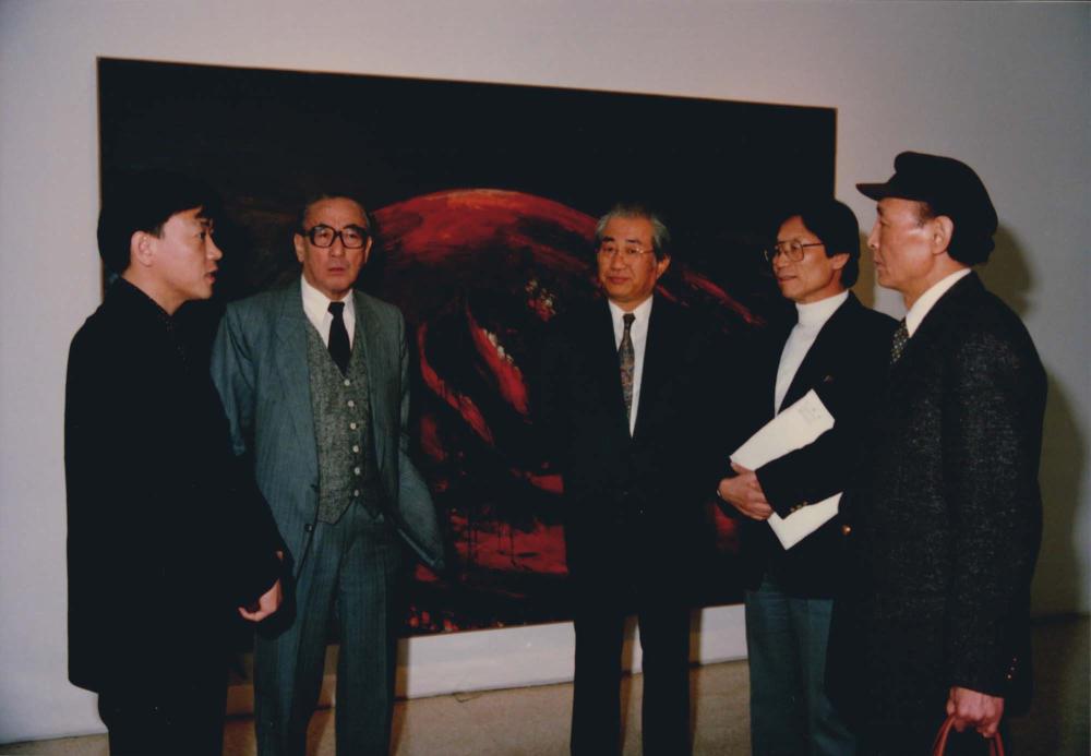 1993년 4월 7일 《김차섭 개인전》 오프닝에서 찍은 사진