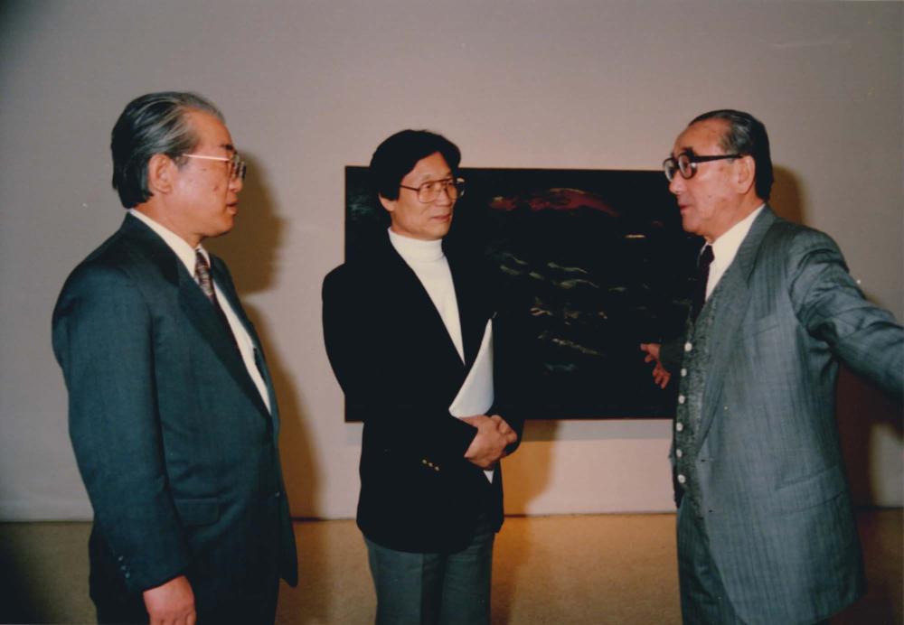 1993년 4월 7일 《김차섭 개인전》 오프닝에서 찍은 사진