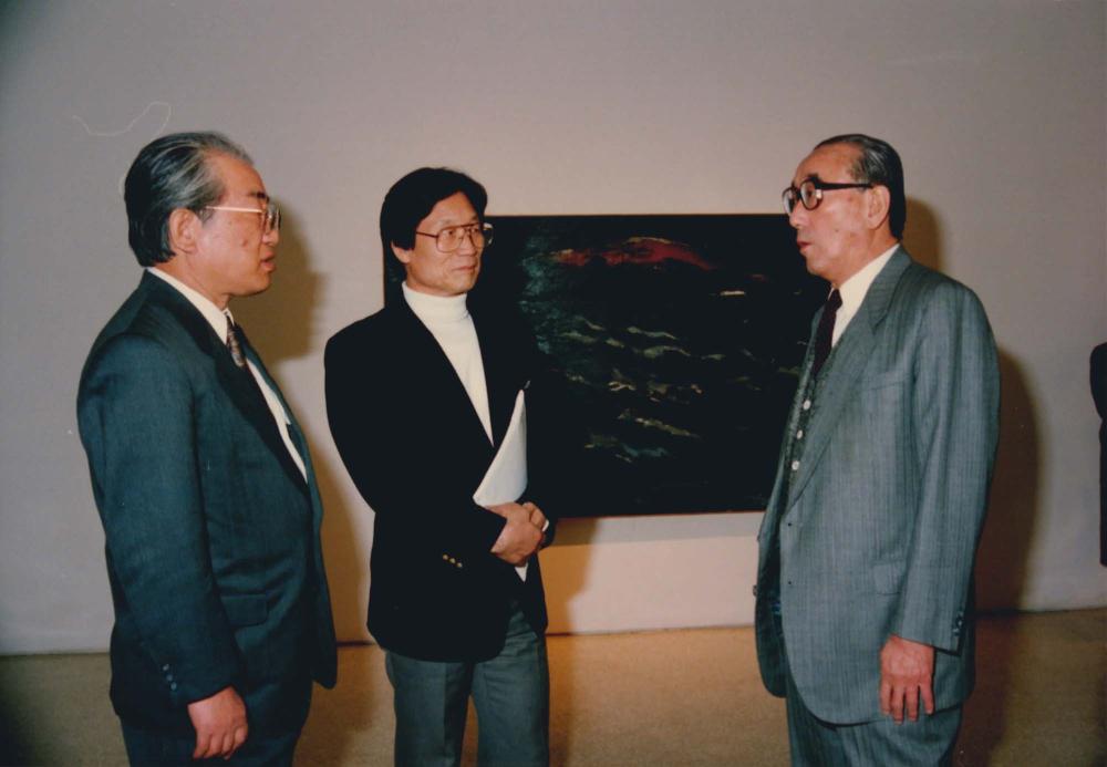 1993년 4월 7일 《김차섭 개인전》 오프닝에서 찍은 사진