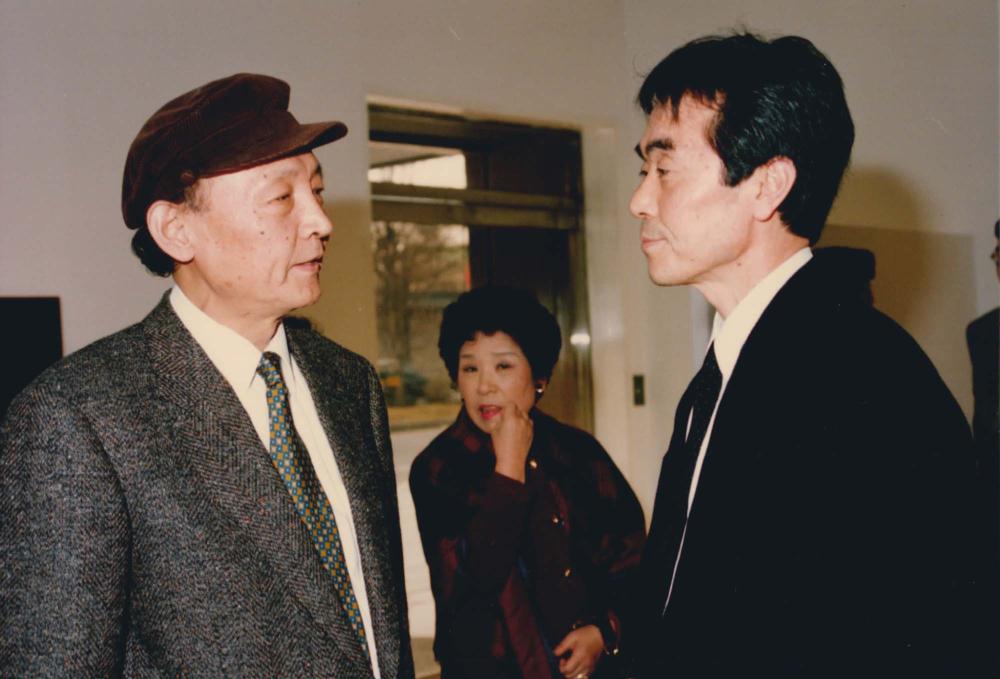 1993년 4월 7일 《김차섭 개인전》 오프닝에서 찍은 사진