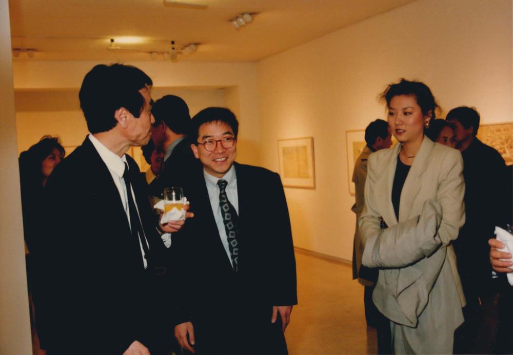 1993년 4월 7일 《김차섭 개인전》 오프닝에서 찍은 사진