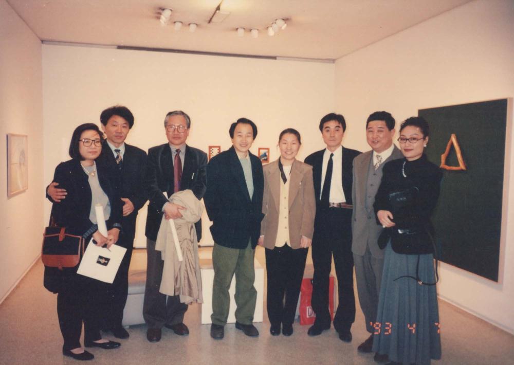 1993년 4월 7일 《김차섭 개인전》 오프닝에서 찍은 사진