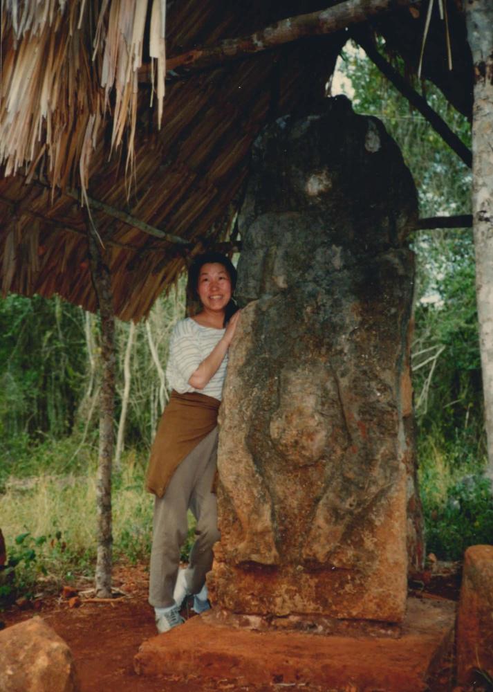 윤범모와 김명희, 김차섭 멕시코 여행 인화사진 1