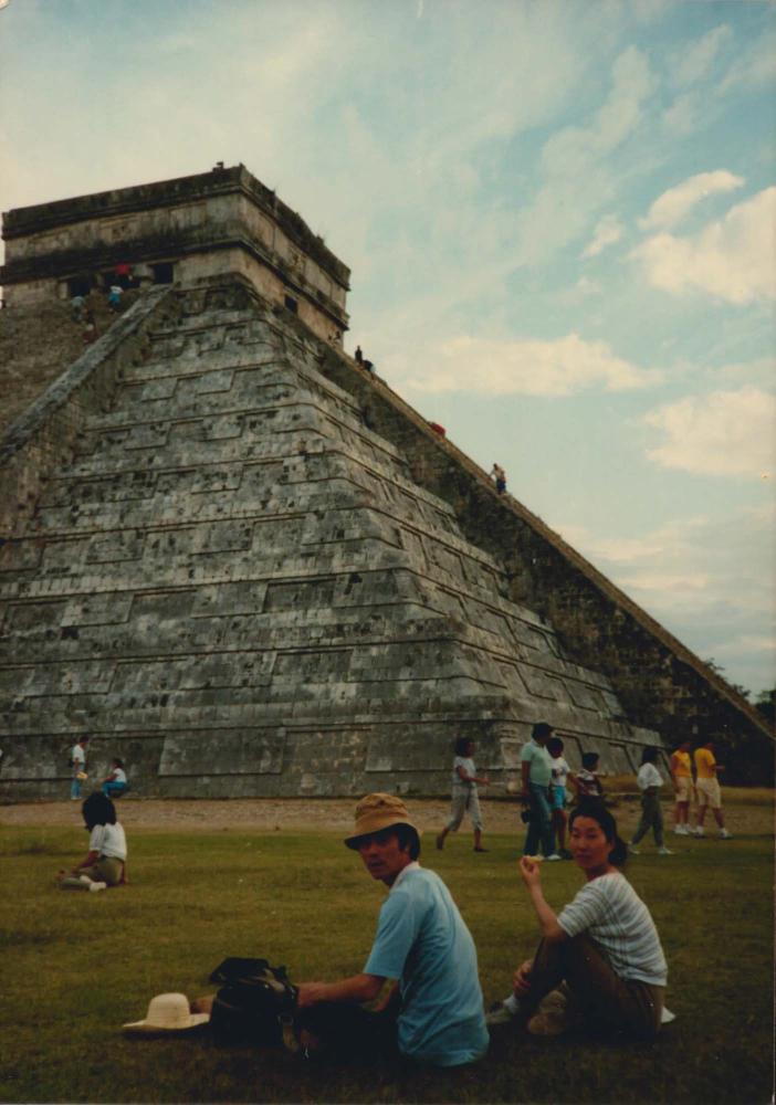 윤범모와 김명희, 김차섭 멕시코 여행 인화사진 2