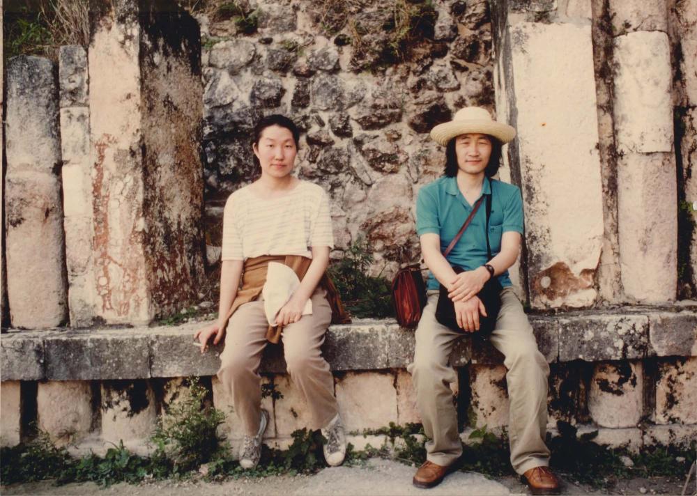 윤범모와 김명희, 김차섭 멕시코 여행 인화사진 6