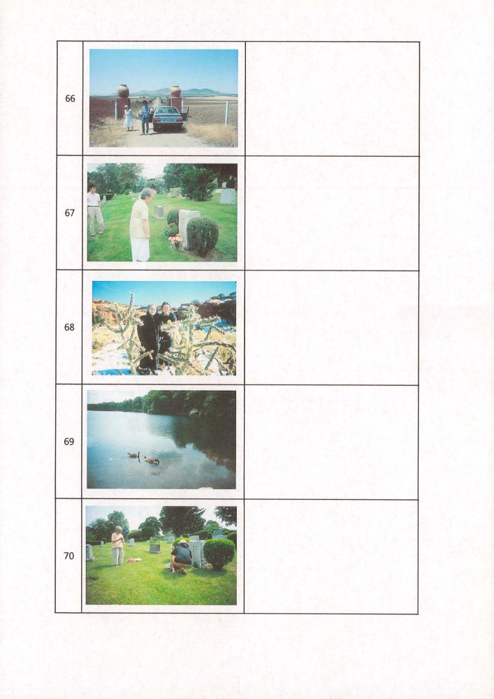 환기미술관 전시를 위한 슬라이드 필름 목록