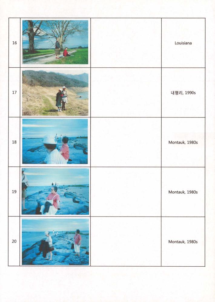 환기미술관 전시를 위한 사진, 카드 목록 4