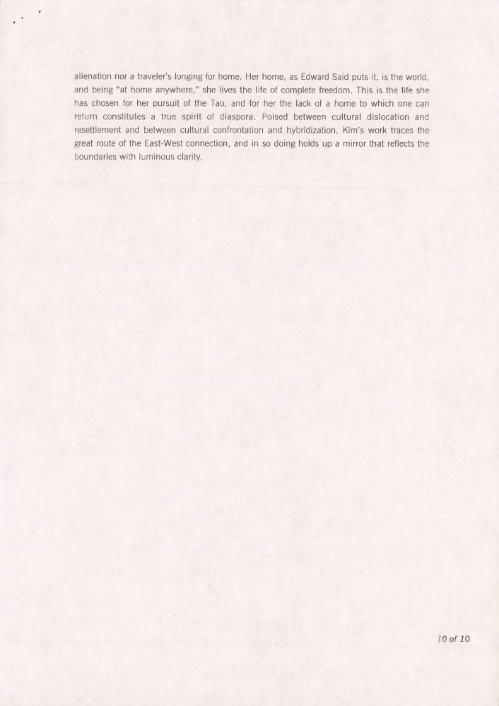 「Mirroring the Boundaries」 스캔본