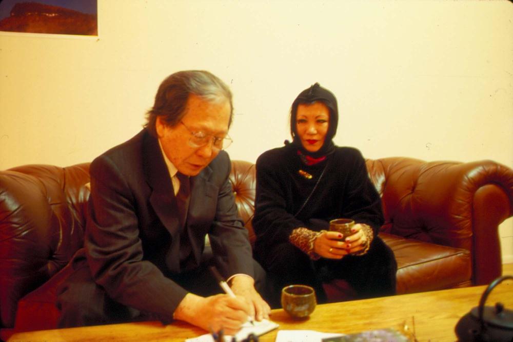 원화랑 전시 및 정찬승 외 지인과 함께 촬영한 슬라이드 필름