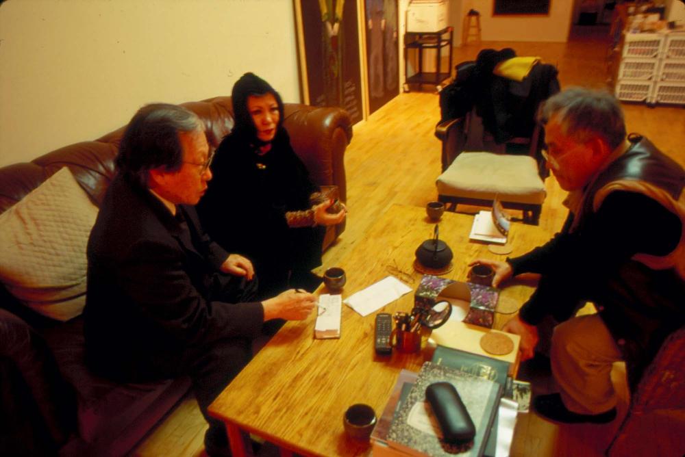 원화랑 전시 및 정찬승 외 지인과 함께 촬영한 슬라이드 필름