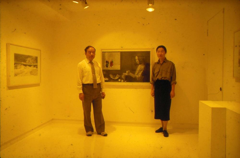 원화랑 전시 및 정찬승 외 지인과 함께 촬영한 슬라이드 필름