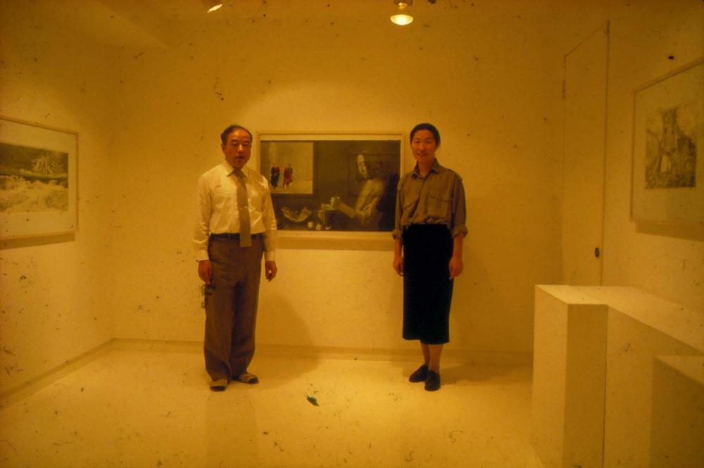 원화랑 전시 및 정찬승 외 지인과 함께 촬영한 슬라이드 필름