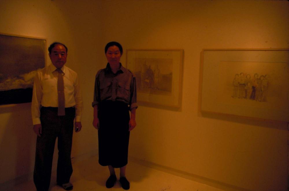 원화랑 전시 및 정찬승 외 지인과 함께 촬영한 슬라이드 필름