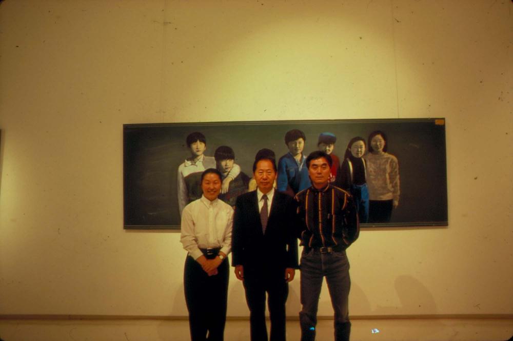 원화랑 전시 및 정찬승 외 지인과 함께 촬영한 슬라이드 필름