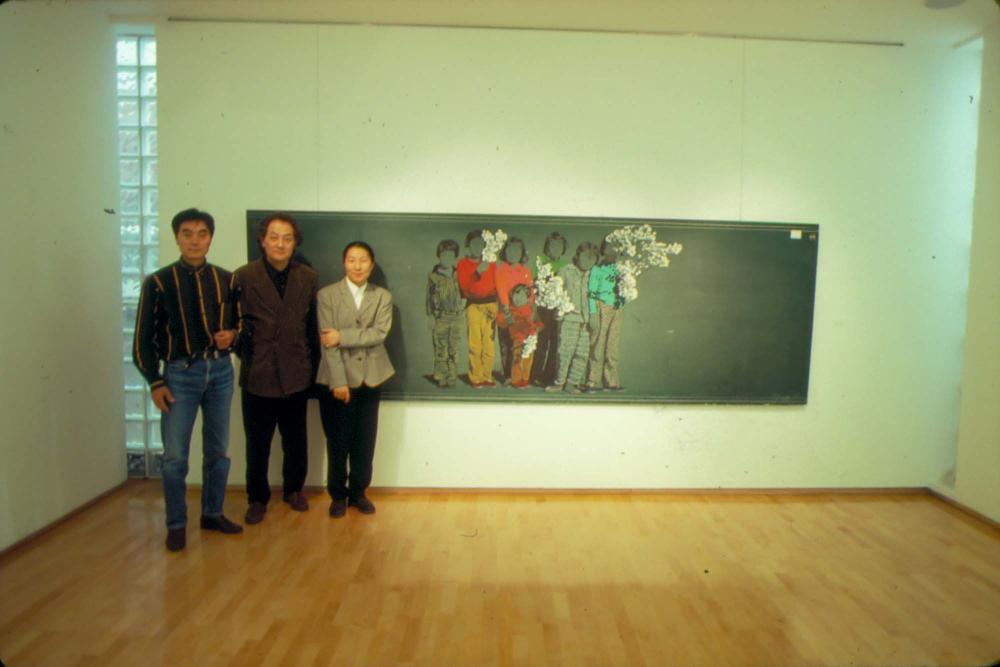 원화랑 전시 및 정찬승 외 지인과 함께 촬영한 슬라이드 필름