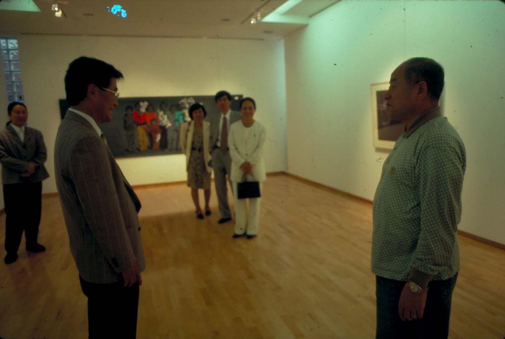 원화랑 전시 및 정찬승 외 지인과 함께 촬영한 슬라이드 필름