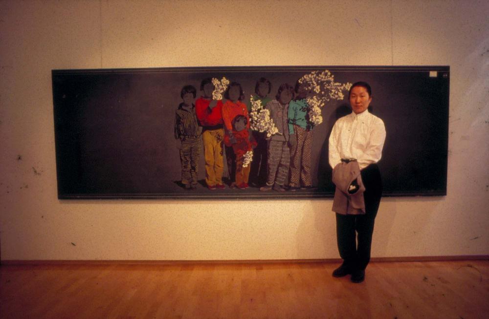 원화랑 전시 및 정찬승 외 지인과 함께 촬영한 슬라이드 필름