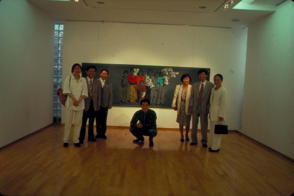 원화랑 전시 및 정찬승 외 지인과 함께 촬영한 슬라이드 필름