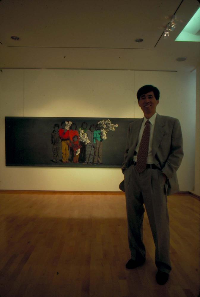 원화랑 전시 및 정찬승 외 지인과 함께 촬영한 슬라이드 필름