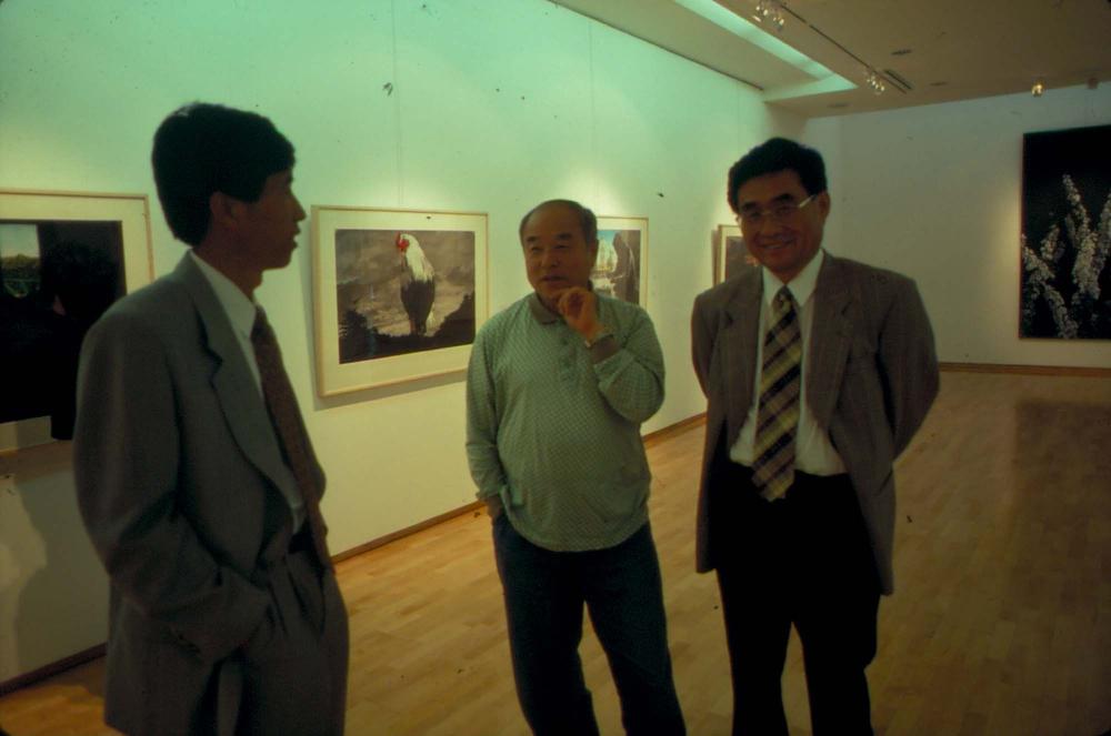 원화랑 전시 및 정찬승 외 지인과 함께 촬영한 슬라이드 필름