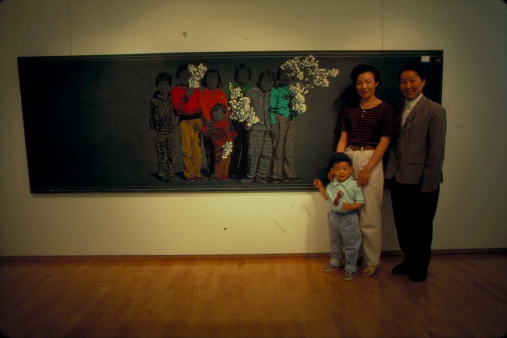 원화랑 전시 및 정찬승 외 지인과 함께 촬영한 슬라이드 필름