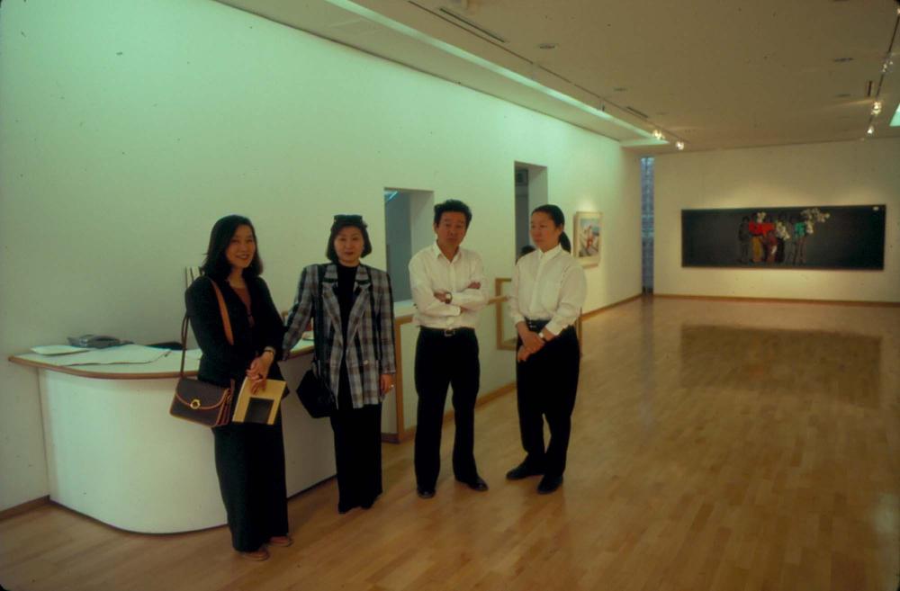 원화랑 전시 및 정찬승 외 지인과 함께 촬영한 슬라이드 필름
