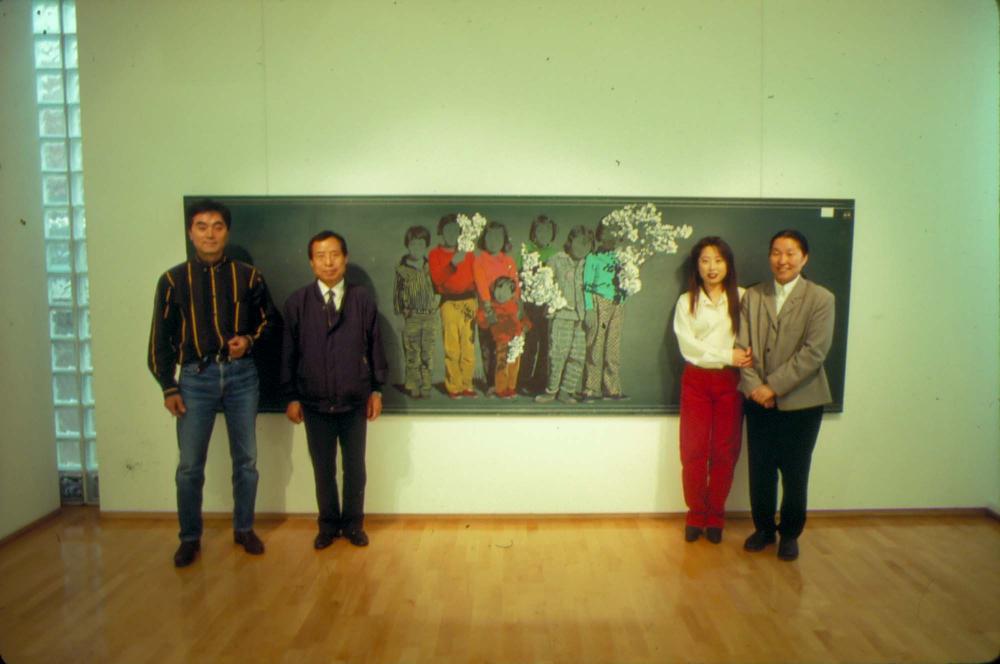 원화랑 전시 및 정찬승 외 지인과 함께 촬영한 슬라이드 필름