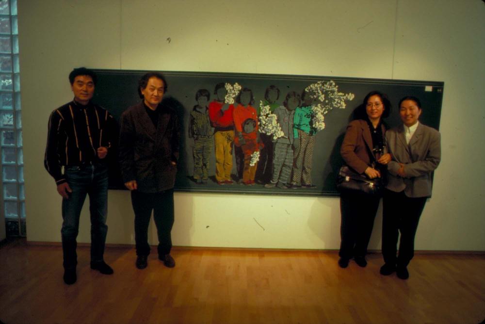원화랑 전시 및 정찬승 외 지인과 함께 촬영한 슬라이드 필름