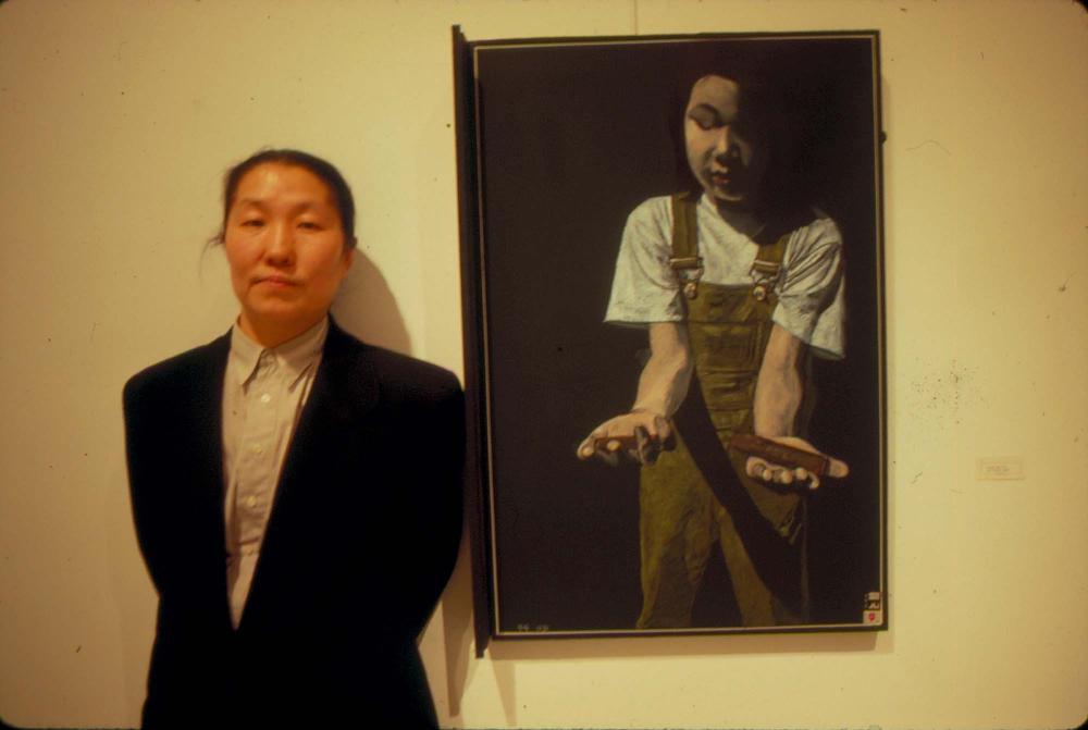 원화랑 전시 및 정찬승 외 지인과 함께 촬영한 슬라이드 필름