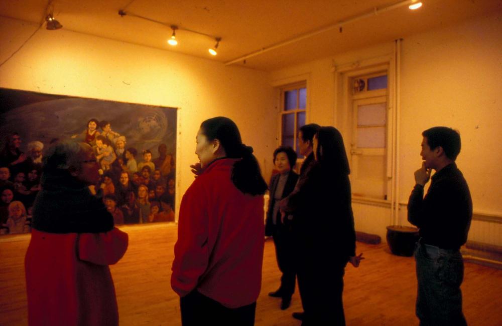 원화랑 전시 및 정찬승 외 지인과 함께 촬영한 슬라이드 필름