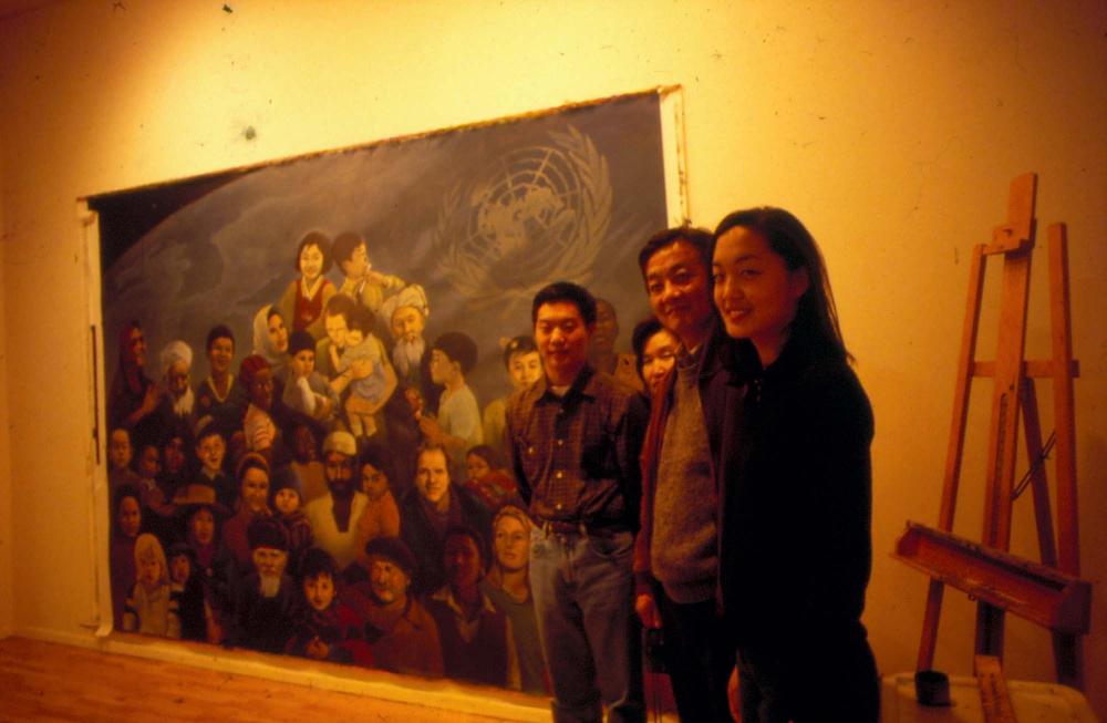 원화랑 전시 및 정찬승 외 지인과 함께 촬영한 슬라이드 필름