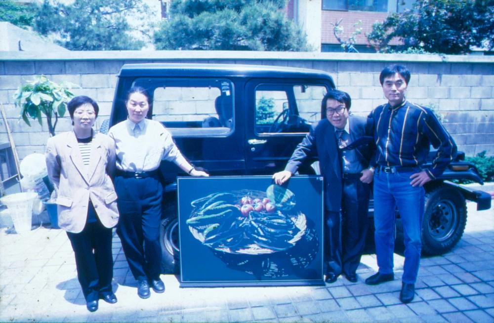 원화랑 전시 및 정찬승 외 지인과 함께 촬영한 슬라이드 필름