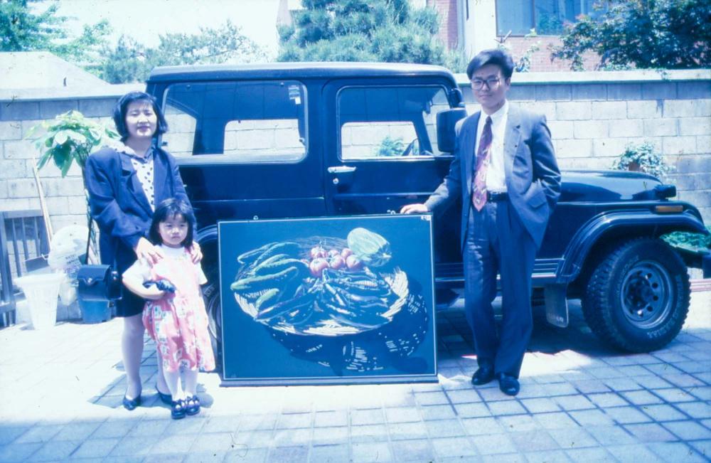 원화랑 전시 및 정찬승 외 지인과 함께 촬영한 슬라이드 필름