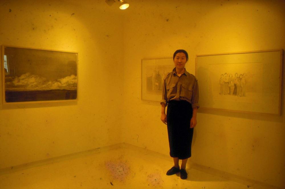 원화랑 전시 및 정찬승 외 지인과 함께 촬영한 슬라이드 필름