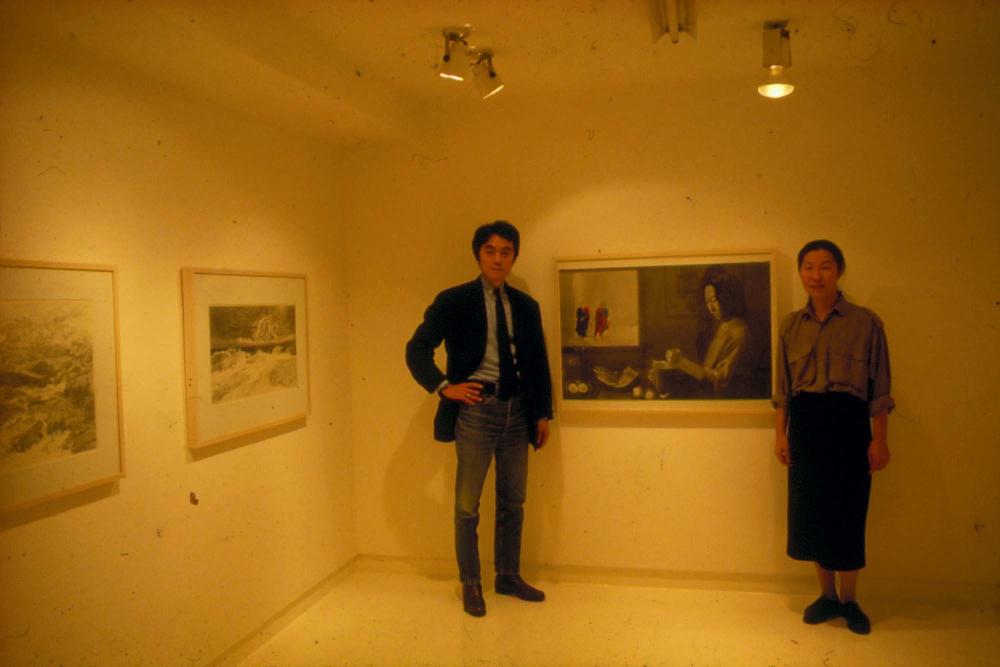 원화랑 전시 및 정찬승 외 지인과 함께 촬영한 슬라이드 필름