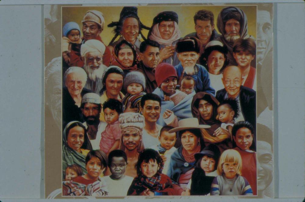 원화랑 전시 및 정찬승 외 지인과 함께 촬영한 슬라이드 필름