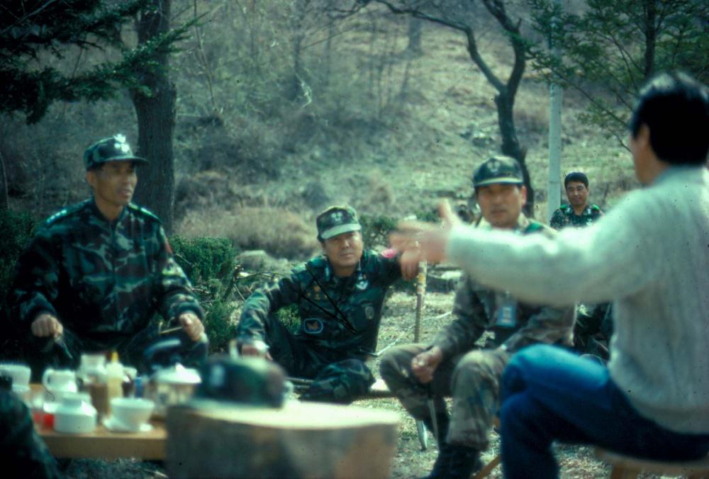 원화랑 전시 및 정찬승 외 지인과 함께 촬영한 슬라이드 필름