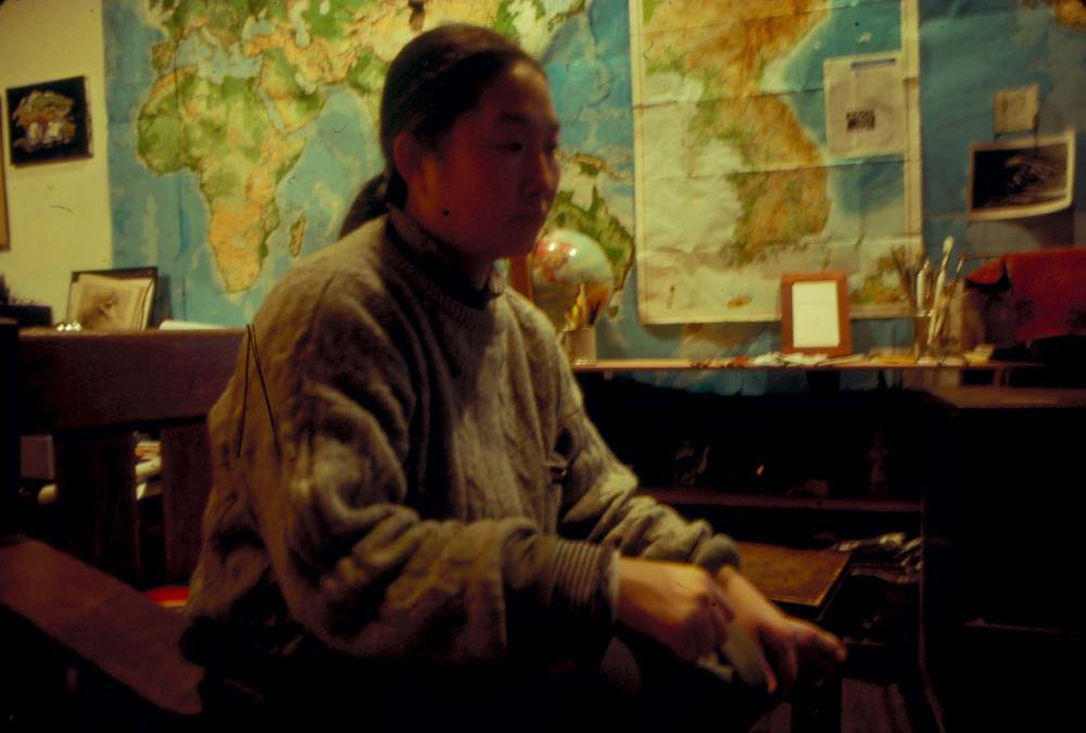 원화랑 전시 및 정찬승 외 지인과 함께 촬영한 슬라이드 필름