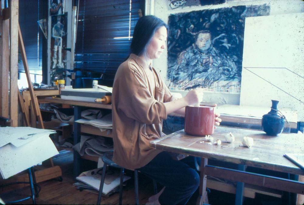 원화랑 전시 및 정찬승 외 지인과 함께 촬영한 슬라이드 필름