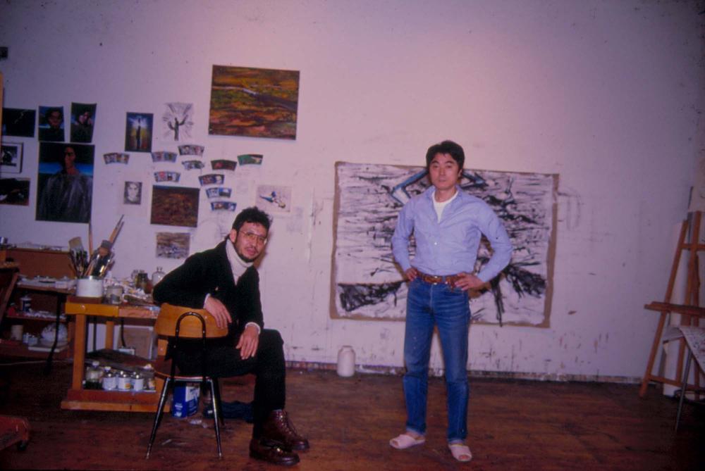 원화랑 전시 및 정찬승 외 지인과 함께 촬영한 슬라이드 필름