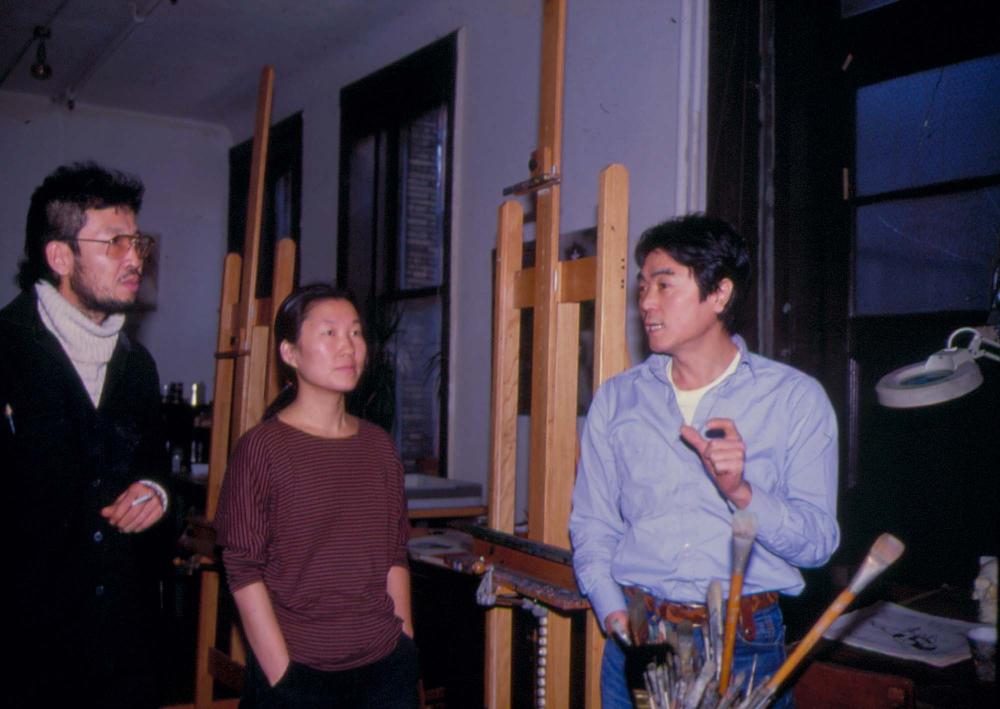 원화랑 전시 및 정찬승 외 지인과 함께 촬영한 슬라이드 필름