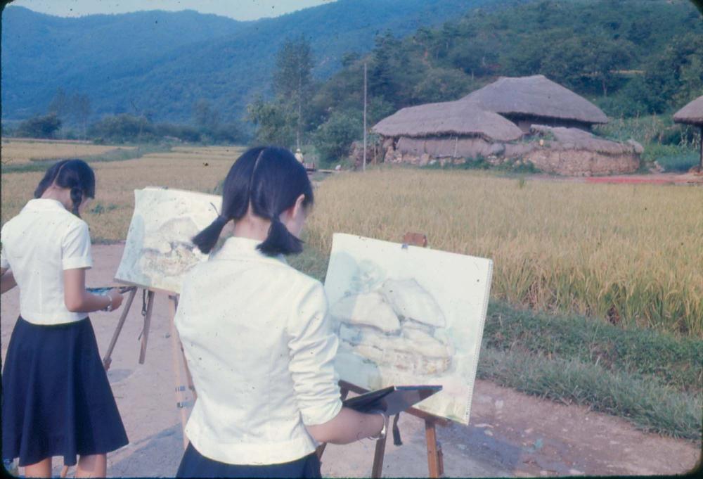 김차섭 한국 사진(유관순 벽화, 효당, 경주 등) 슬라이드 필름