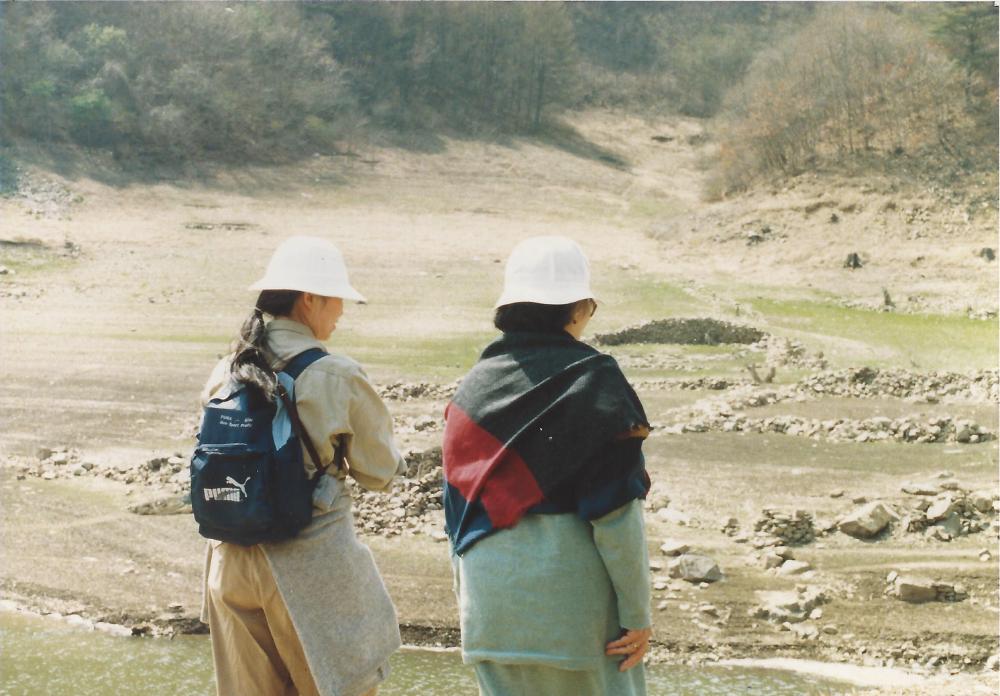 2013년 11월 9일 환기미술관에서 스캔한 김향안, 김명희, 김차섭의 여행 슬라이드 필름 사진파일 1