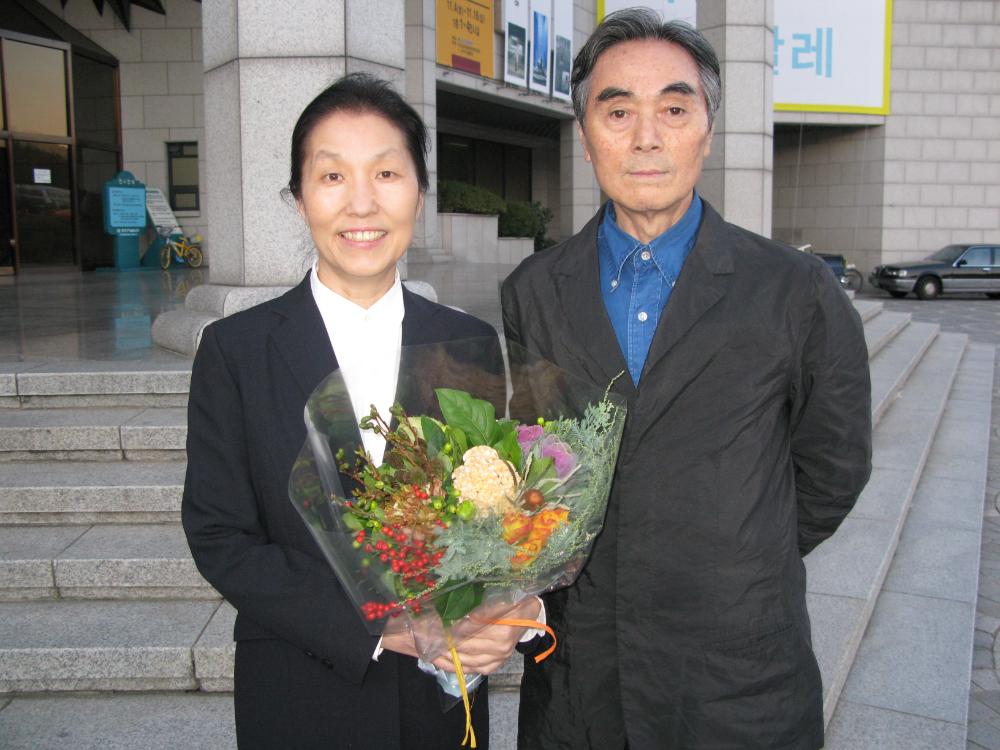 2008년 제9회 이인성미술상 시상식 김차섭 사진