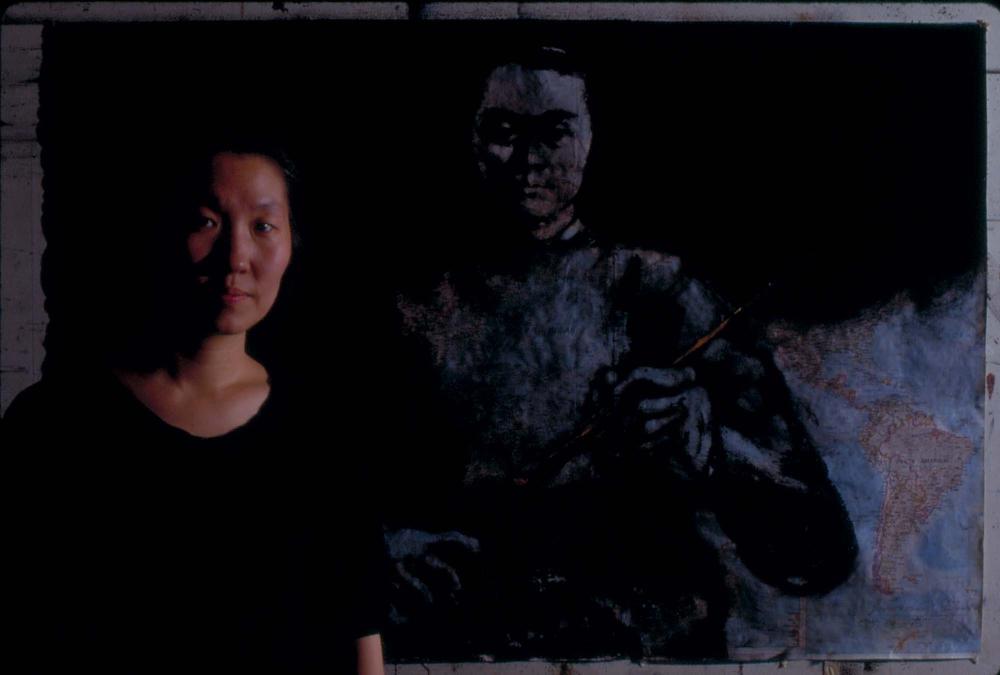 김차섭의 초상사진과 작품관련 슬라이드 필름